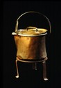 A 11: Object/ copper kettle with lid and stand