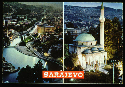 F 8: photo/ postcard size/ landscape/ colour/Sarajevo